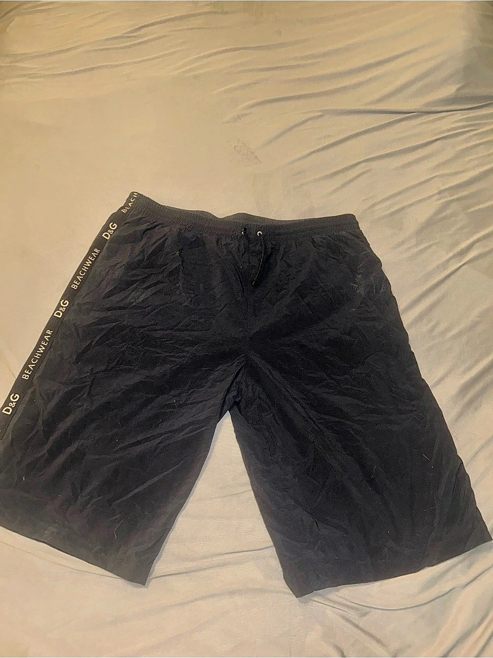 D&G Men's Black Swim Trunks Size Large